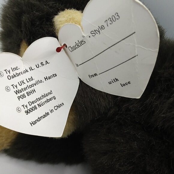 Vintage 1996 Ty Classic CHUCKLES the Monkey 14"Plush – Style 7303 - EUC - RARE - Picture 6 of 13